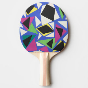 Matisse Abstract Geometric Blue Cut Out Art Ping Pong Paddle
