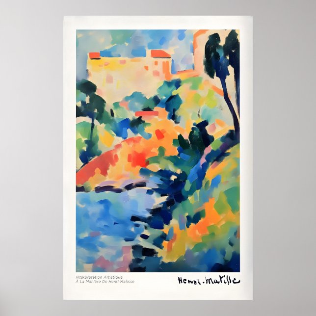 Matisse Art Prints - Abstract Coastal Landscape (Front)