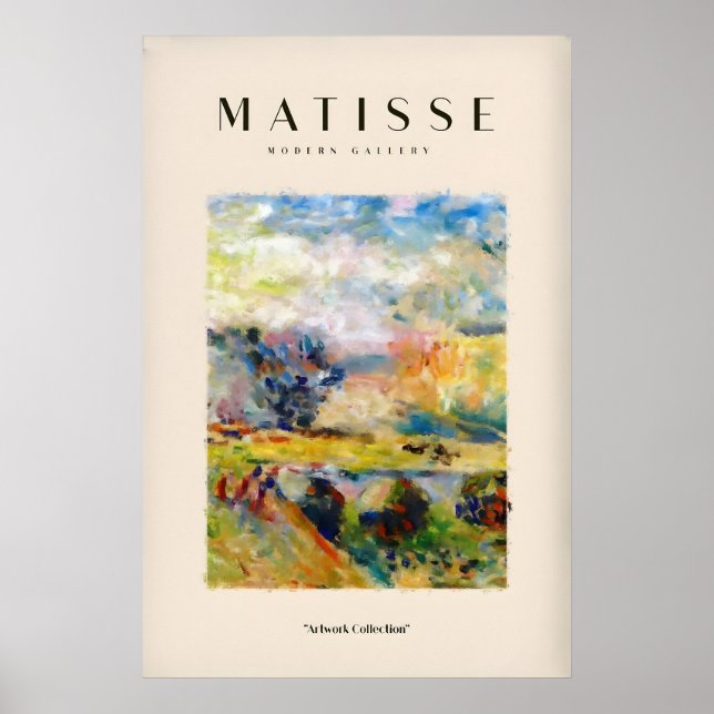 Matisse Art Prints - Abstract Painterly Landscape (Front)