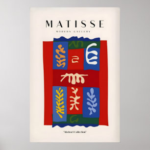 Matisse Art Prints - Blue Abstract Figure Yellow