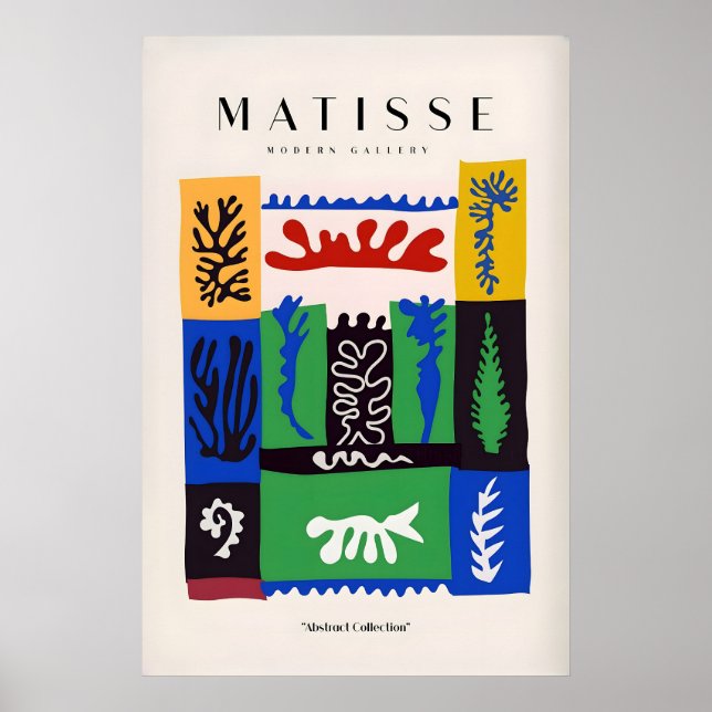 Matisse Art Prints - Complex Abstract Botanical (Front)