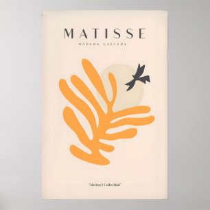 Matisse Art Prints - Orange Leaf Bird Silhouette
