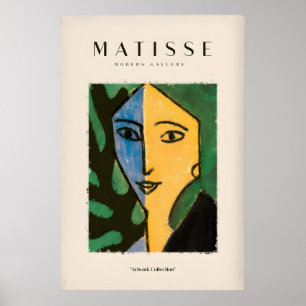 Matisse Art Prints - Split Face Blue Yellow