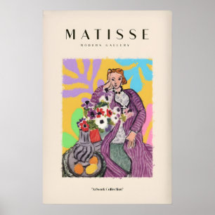 Matisse Art Prints - Stylised Woman with Flowers