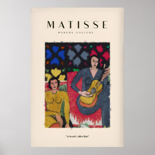Matisse Art Prints - Two Women Guitar Interior