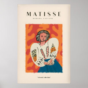 Matisse Art Prints - Woman White Blouse Blue Skirt