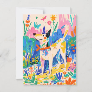 Matisse Dog Vintage Postcard