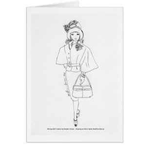 Matisse Doll Fashion Watercolor- Black CapeDress