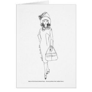 Matisse Doll Fashion Watercolor- Red/Blk CapeDress