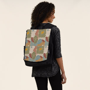 Matisse Groovy floral Art Nouveau 1970s Boho Backpack