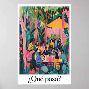 Matisse Inspired Art Print Resto-Cafe Gathering