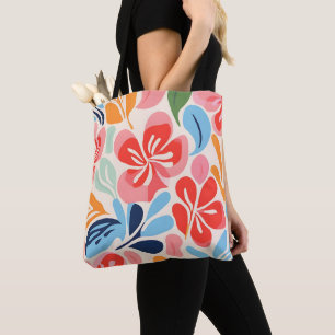 Matisse inspired floral tote bag