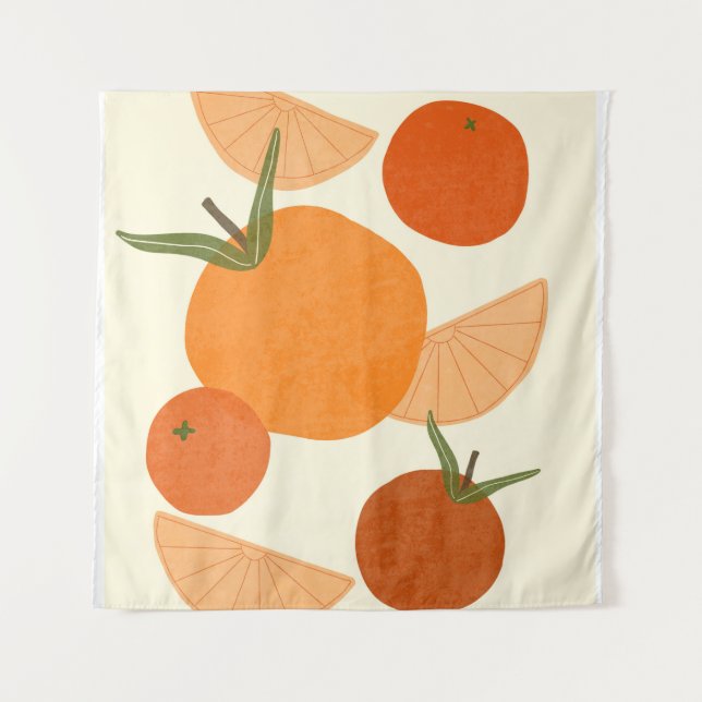 Matisse Inspired: Modern Abstract Shapes Tapestry (Front)