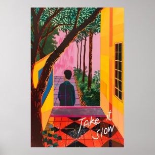 Matisse Inspired Serene Landscape Art Print Take