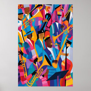 Matisse Jazz Musicians Art Poster Colorful Music