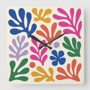 Matisse Papiers Decoupes Cut Outs Square Wall Clock