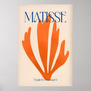 Matisse Papiers Découpés Orange Abstract Botanical Poster