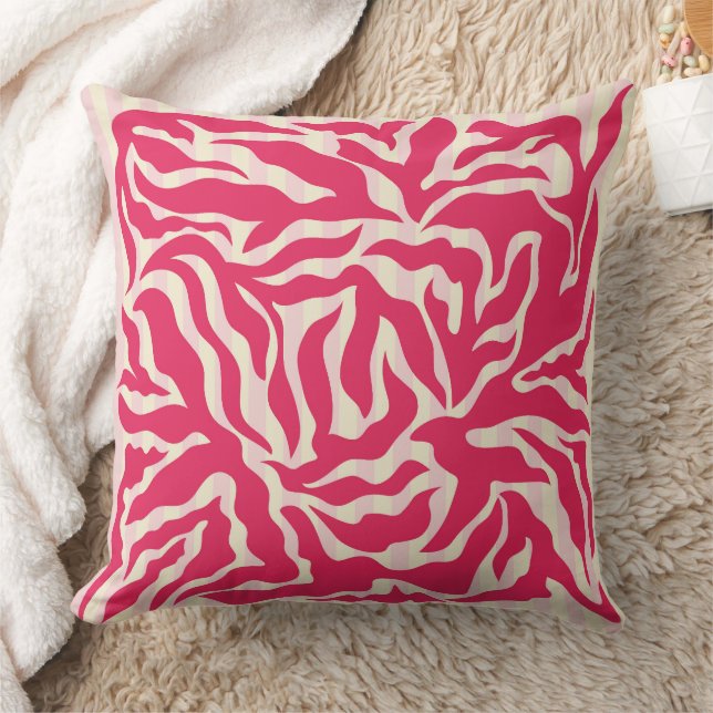 Matisse Shapes Stripes Throw Pillow (Blanket)