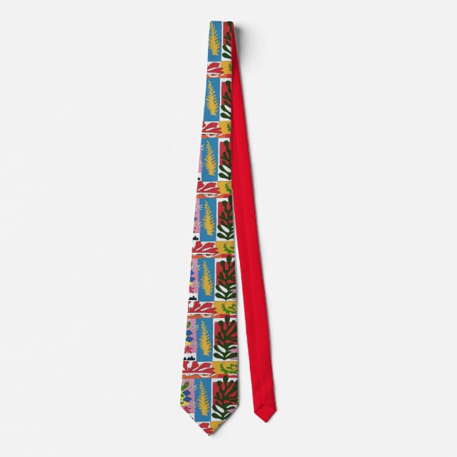 Matisse Style, Leaves Design Tie (Front)