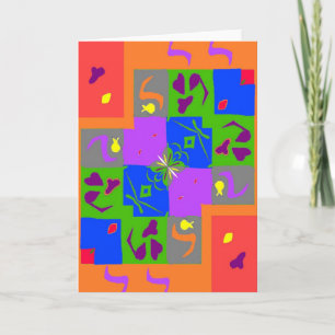 Matisse Style Shapes Card