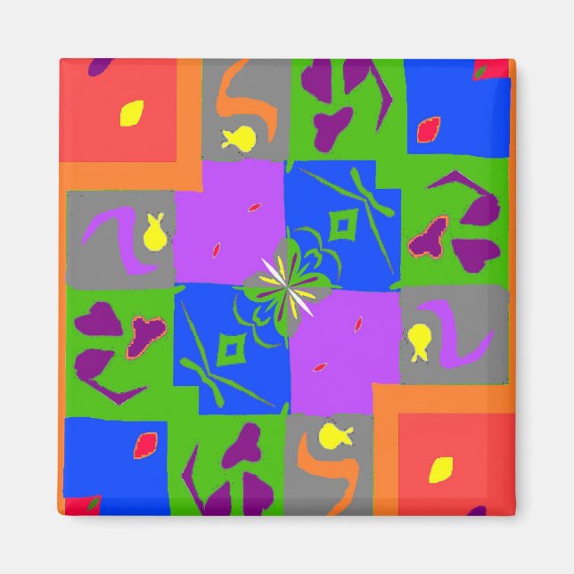 Matisse Style Shapes Magnet (Front)