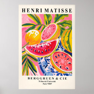 Matisse Watermelon Art Print Mid-Century Modern