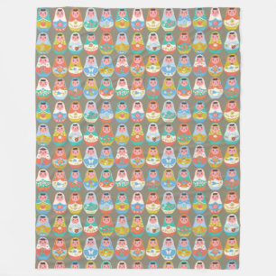 Matreshka Fleece Blanket