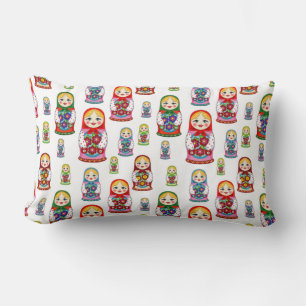 Matreshka Pattern Lumbar Cushion