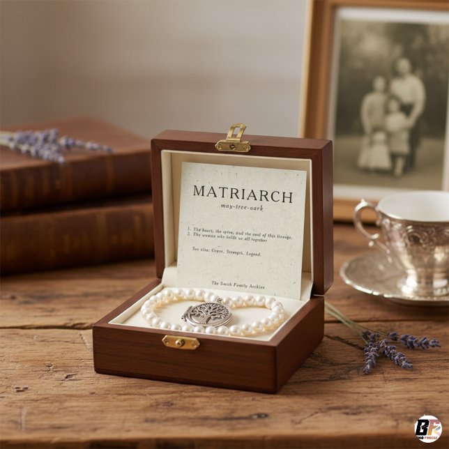 Matriarch Definition Minimalist Jewelry Box Insert (Creator Uploaded)