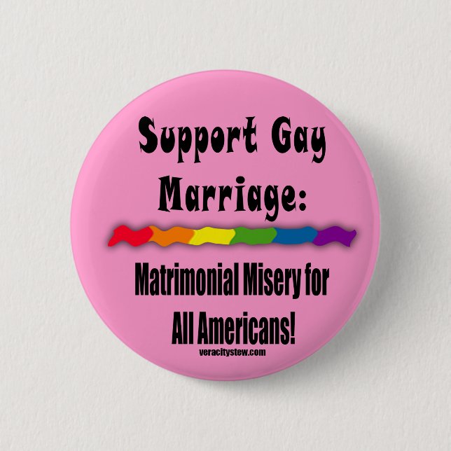 Matrimonial Misery Equality Button (Front)
