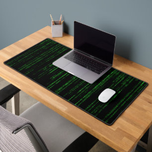 Matrix code desk mat