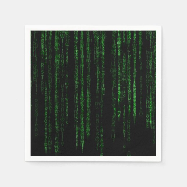 Matrix code napkin (Front)