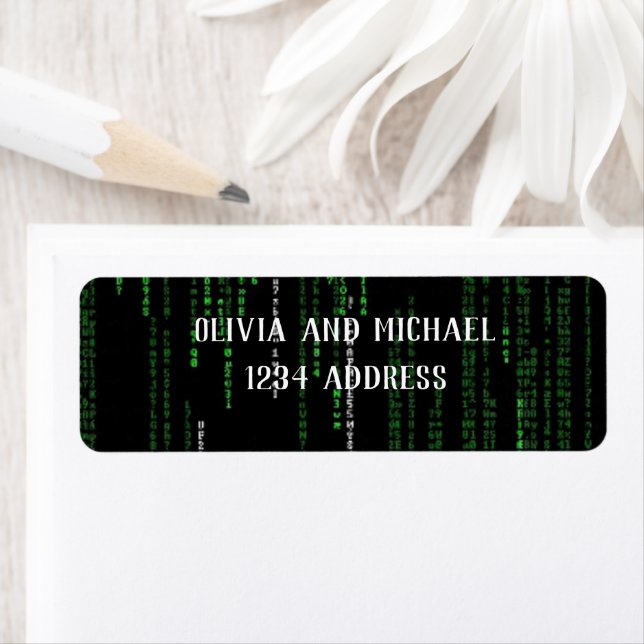 Matrix code return address label (Insitu)