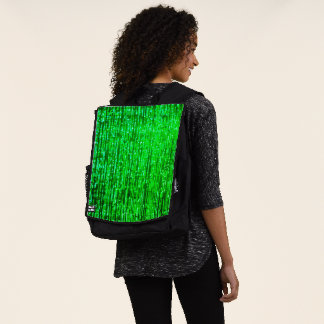 Matrix-Inspired Party Cover Image Futuristic Style Backpack