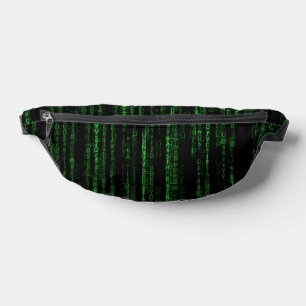Matrix rain code bum bags