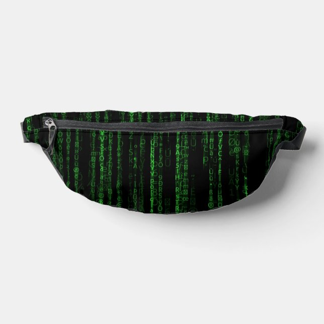 Matrix rain code bum bags (Lay Down)