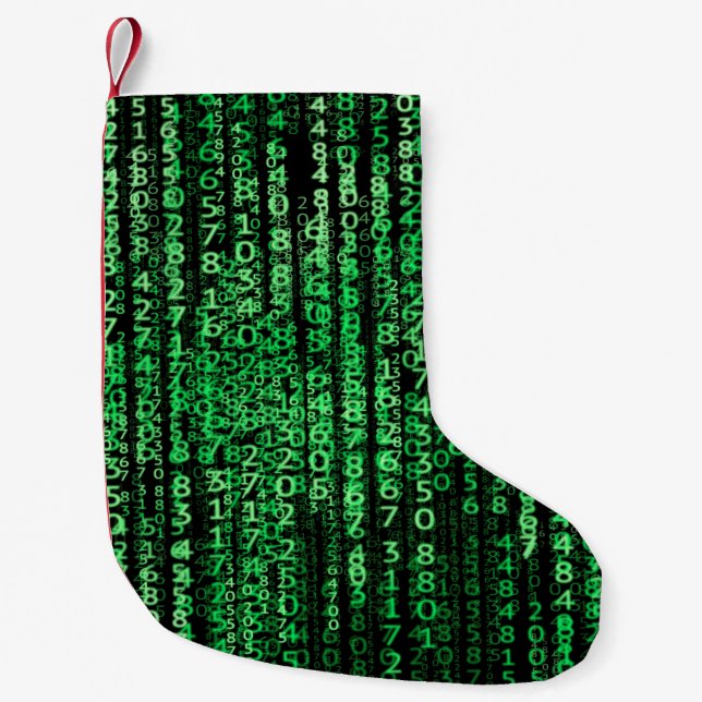 Matrix technology tech data small christmas stocking (Front)