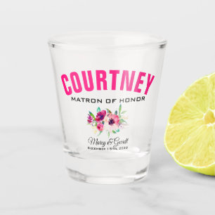 MATRON OF HONOR WEDDING PARTY SHOT GLASS