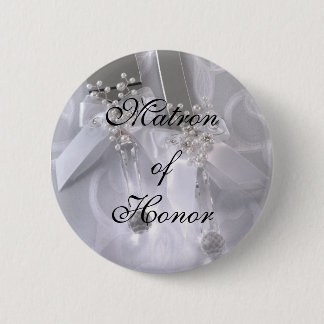 Matron of Honour 6 Cm Round Badge