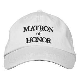 Matron of honour black white custom elegant weddin embroidered hat