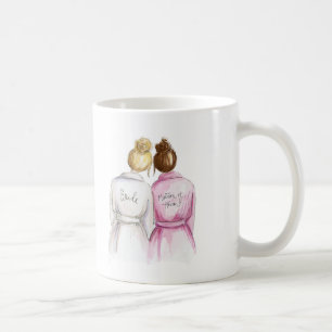 Matron of Honour? Blonde Bun Bride Auburn Maid Coffee Mug