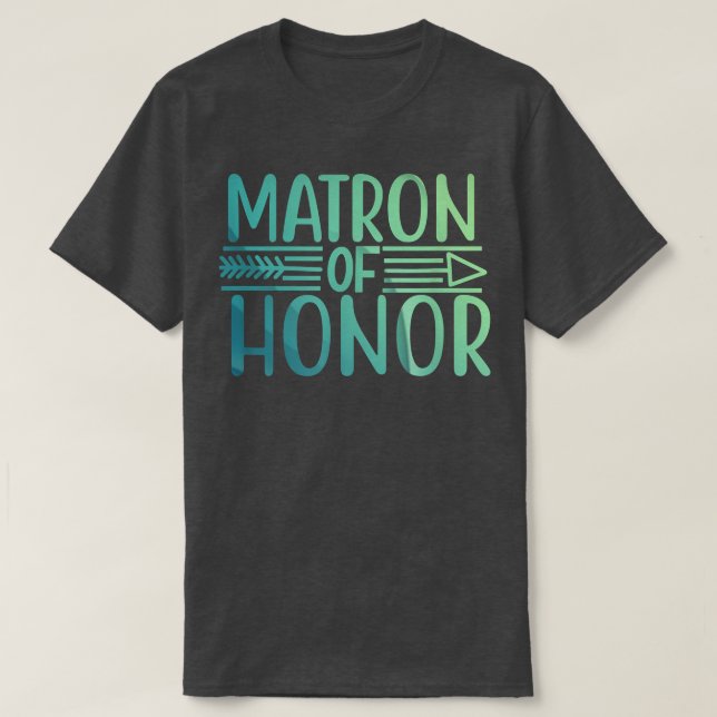 Matron Of Honour Bride Squad Tees Wedding Gift  (Design Front)