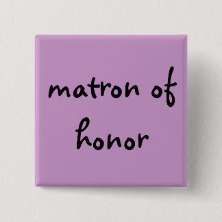 matron of honour button
