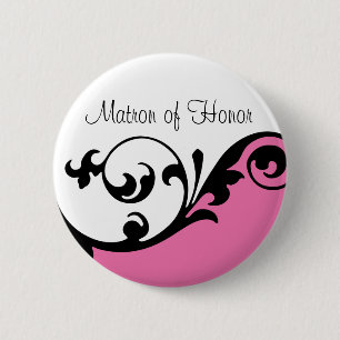 Matron of Honour Button