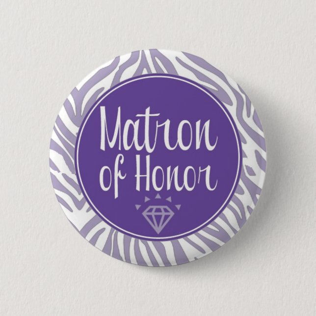 Matron of Honour Button (Front)
