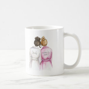 Matron of Honour? Dk Br Bun Bride Dk Bl Bun Br Coffee Mug