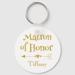 Matron of Honour Gifts Key Ring