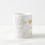 Matron of Honour/Marble Faux Gold Romantic Script Coffee Mug<br><div class="desc">PixDezines Matron of Honour in faux gold modern romantic calligraphy script,  marble background.  Copyright © 2008-2017 PixDezines.com™ and PixDezines™ on zazzle.com. All rights reserved.</div>