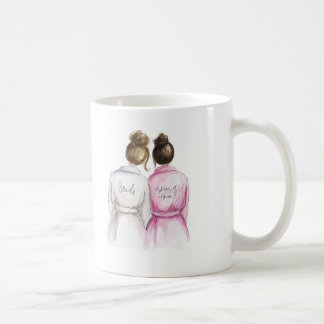 Matron of Honour? Mug Brunette Bride Dark Br Maid