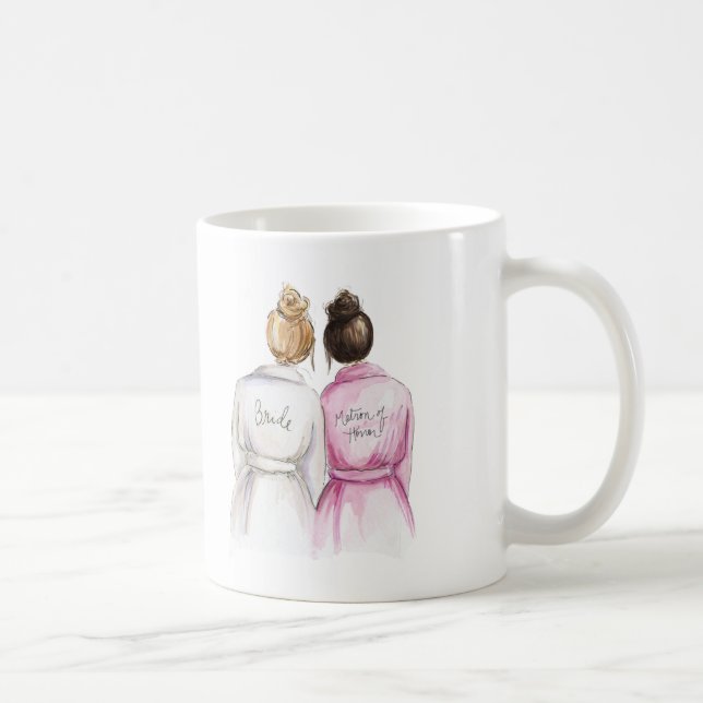 Matron of Honour? Mug Dark Bl Bride Dark Br Matron (Right)